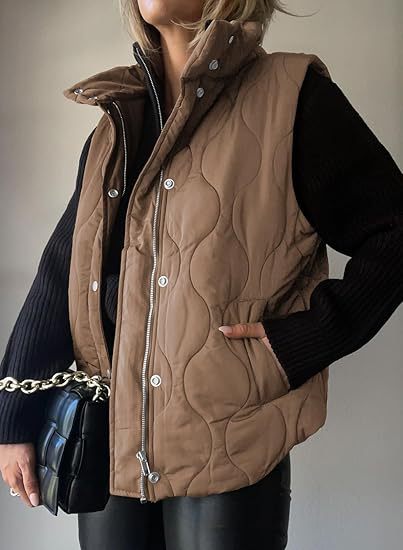 Verity | Chic Lightweight Button-Up Puffer Vest