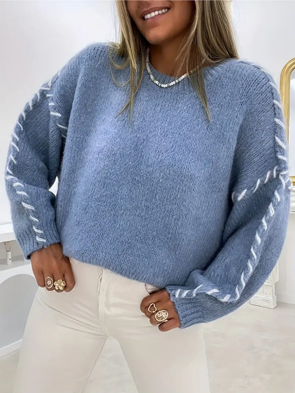 Wendy | Casual Round Neck Long Sleeve Sweater