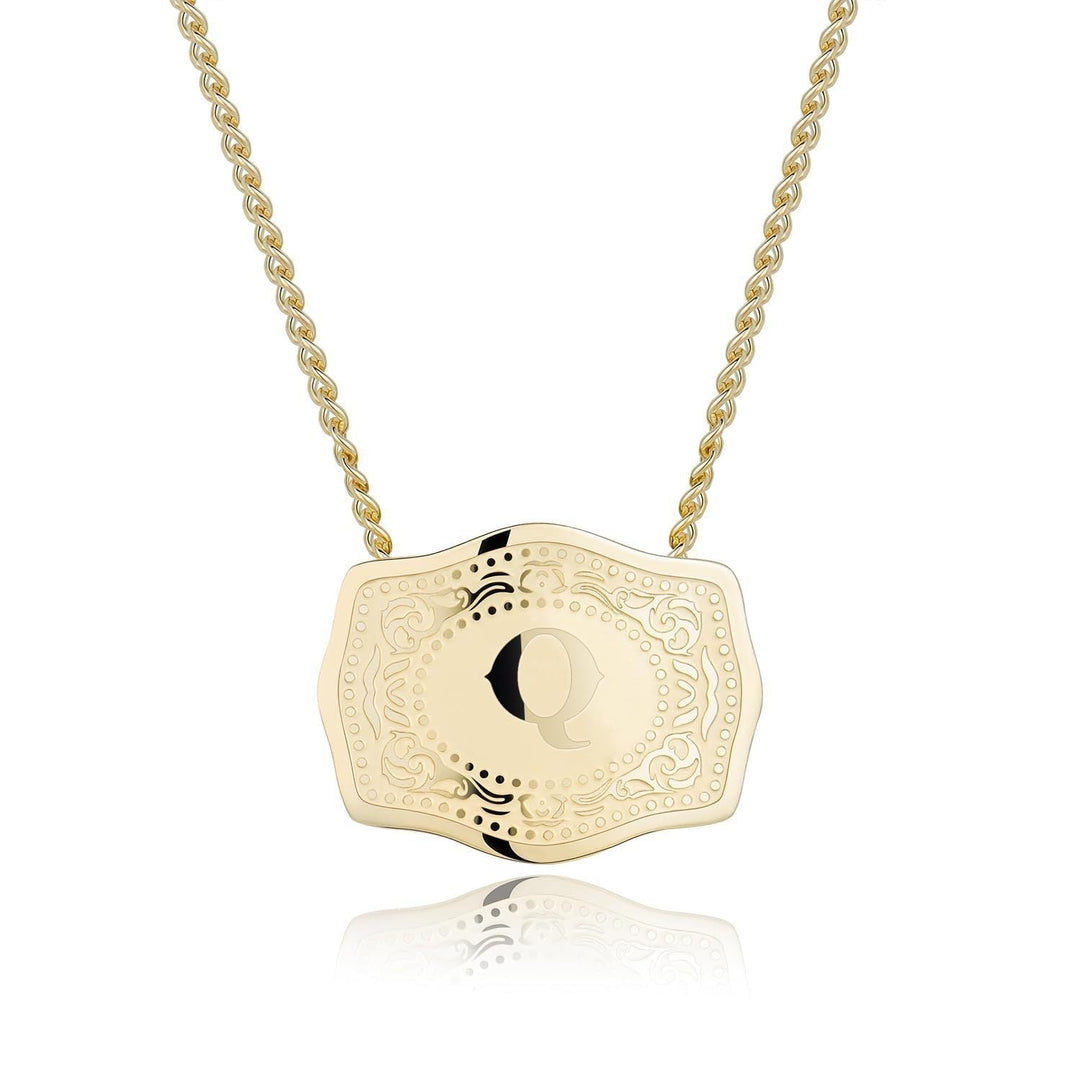 Bianca | Sleek Initial Letter Pendant Necklace