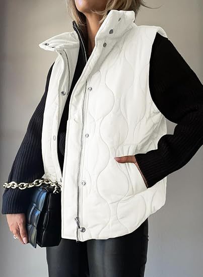 Verity | Chic Lightweight Button-Up Puffer Vest