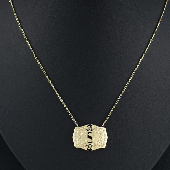 Bianca | Sleek Initial Letter Pendant Necklace