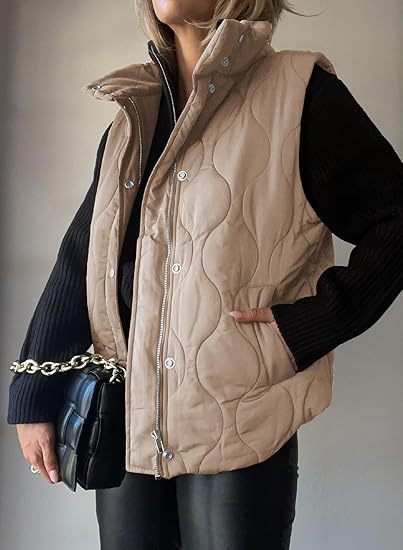 Verity | Chic Lightweight Button-Up Puffer Vest
