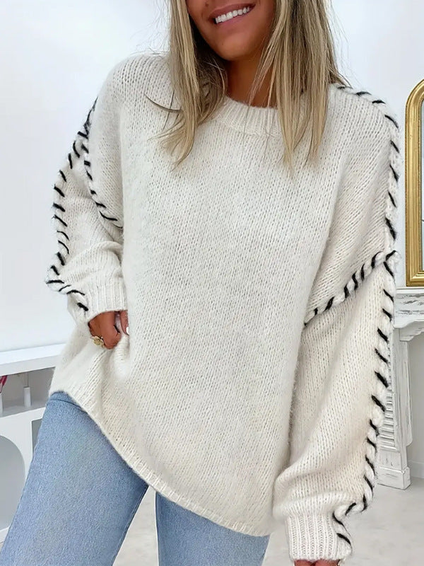 Wendy | Casual Round Neck Long Sleeve Sweater