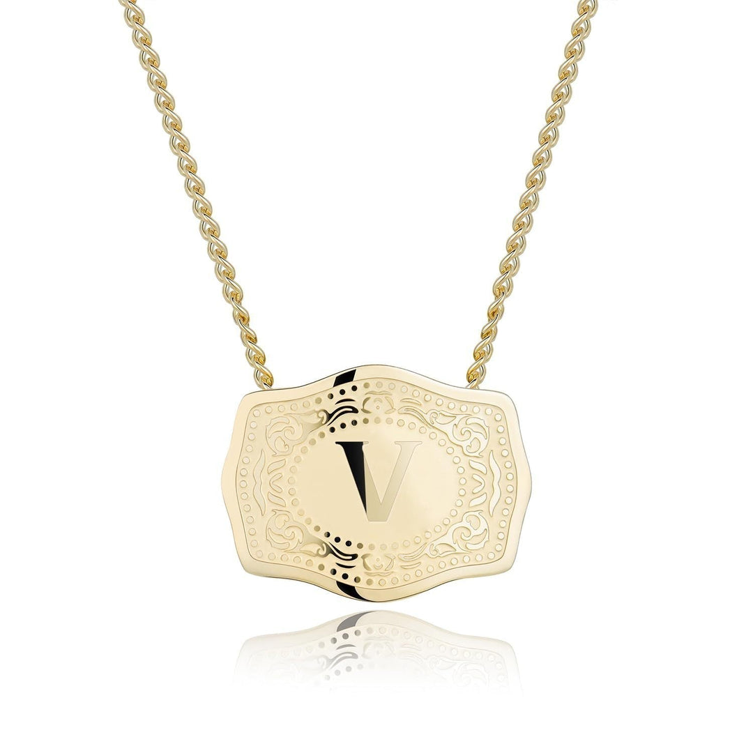 Bianca | Sleek Initial Letter Pendant Necklace