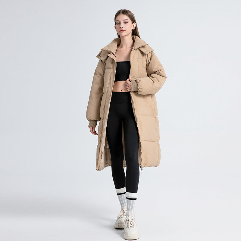 Chloe | Classic Hooded Long Puffer Coat