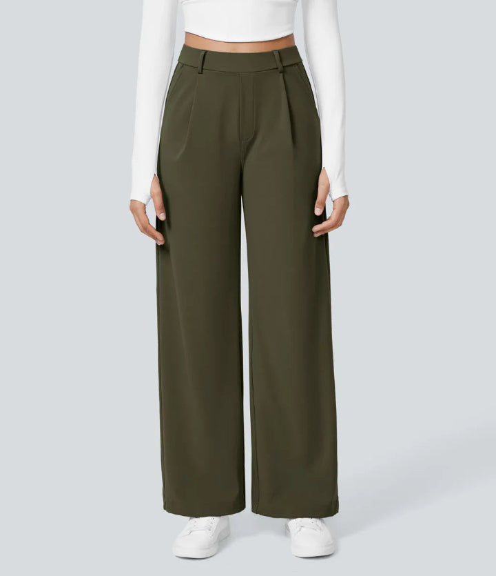 Tessa | Casual Wide Leg Minimalist Trouser