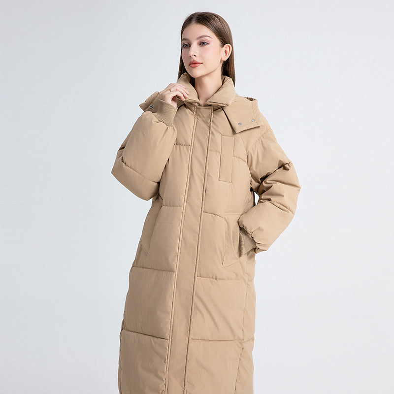 Chloe | Classic Hooded Long Puffer Coat
