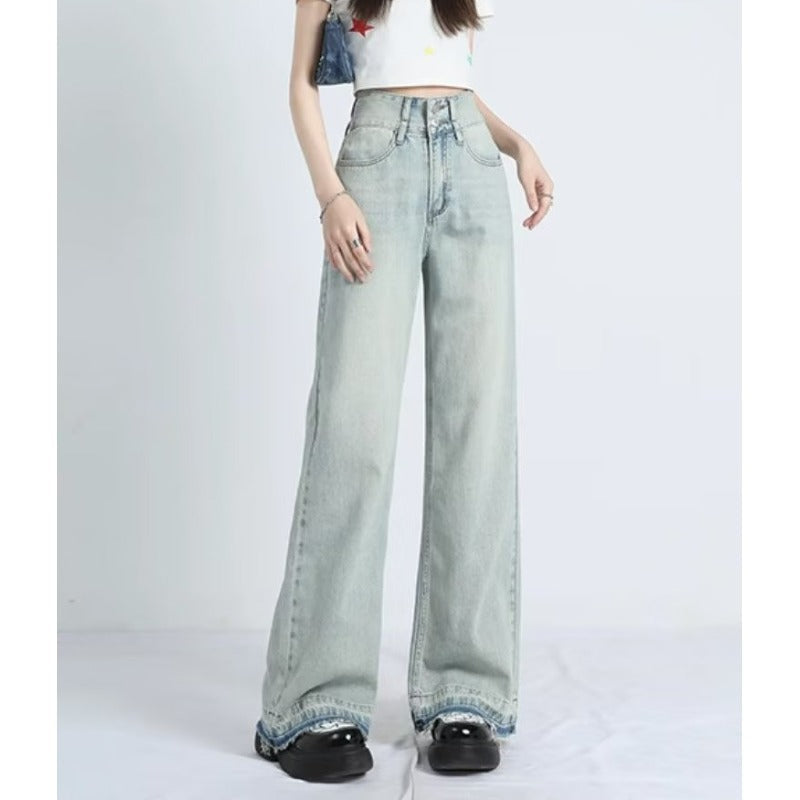 Chloe | Summer Loose Fit Hem Jeans