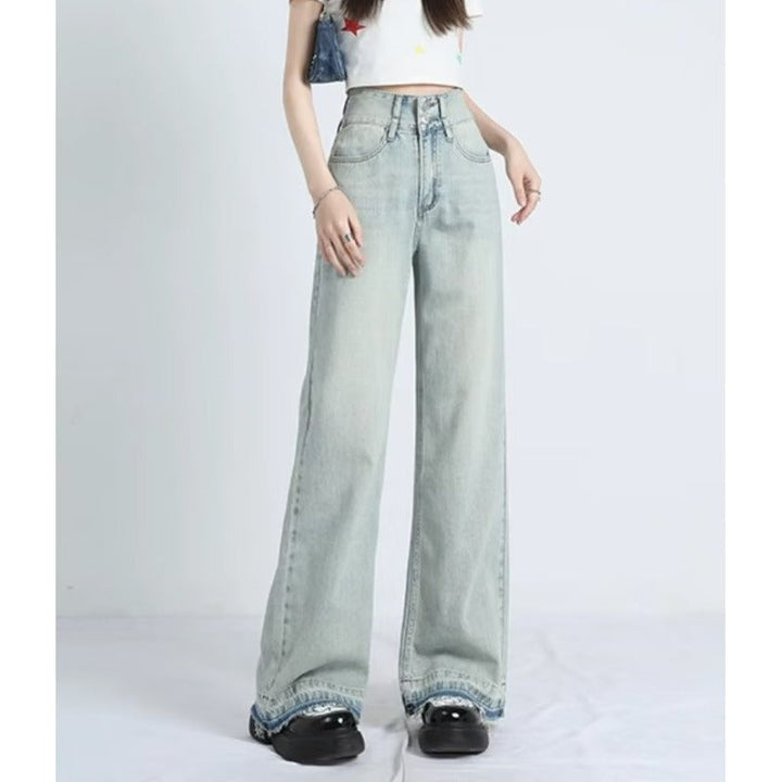 Chloe | Summer Loose Fit Hem Jeans