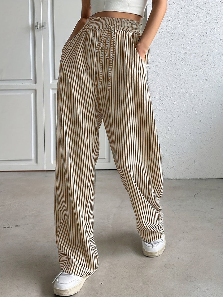 Brooke | Simple Summer Striped Relaxed Fit Buttom