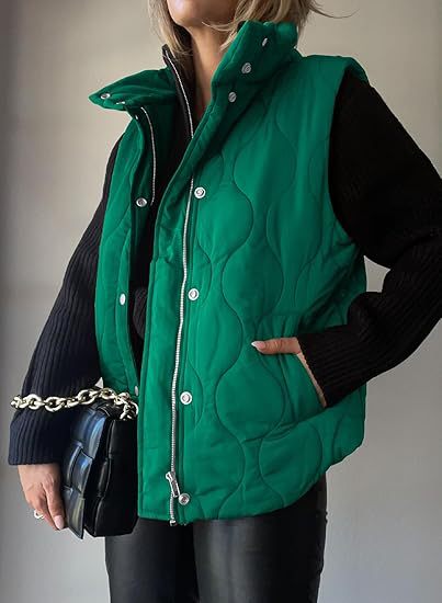 Verity | Chic Lightweight Button-Up Puffer Vest