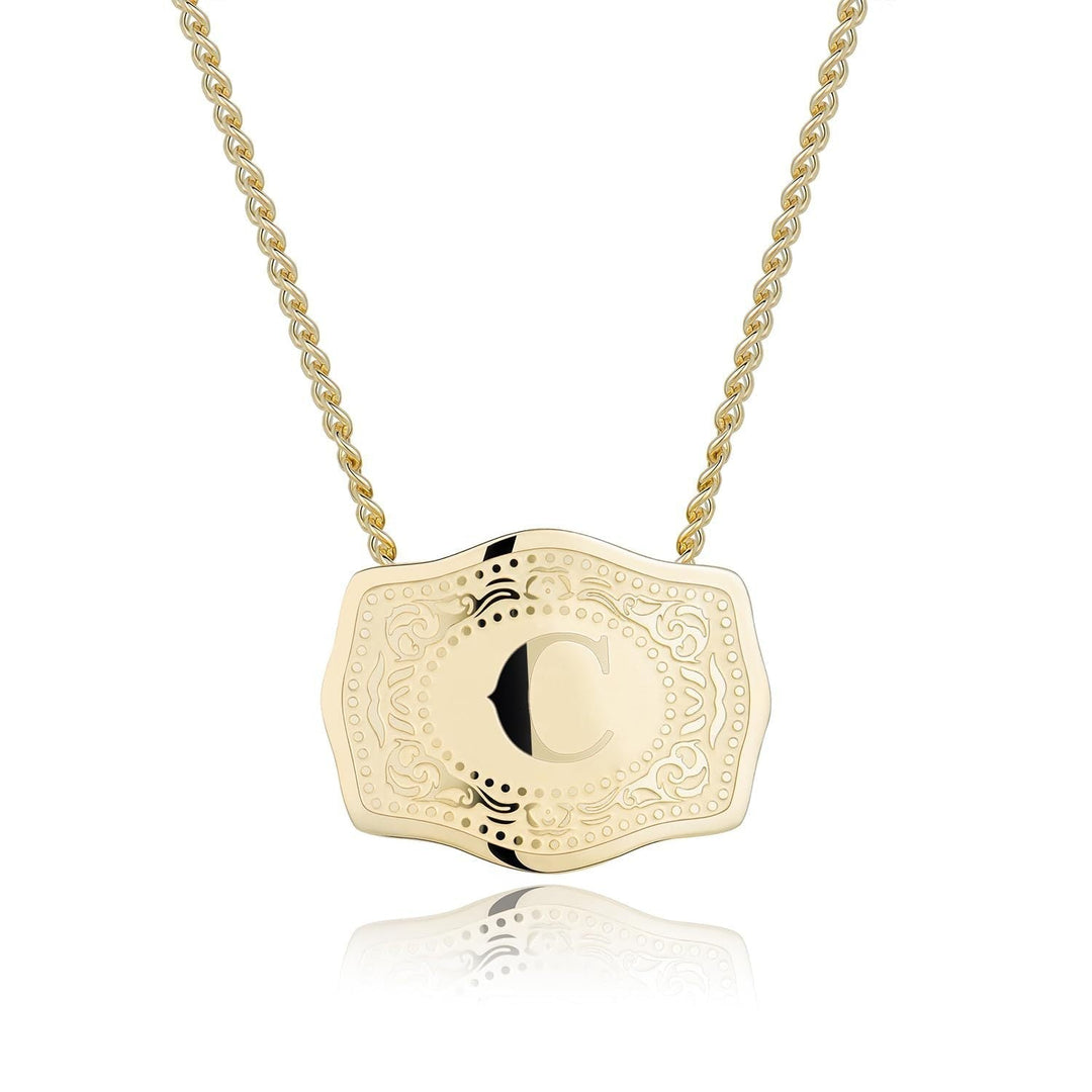 Bianca | Sleek Initial Letter Pendant Necklace