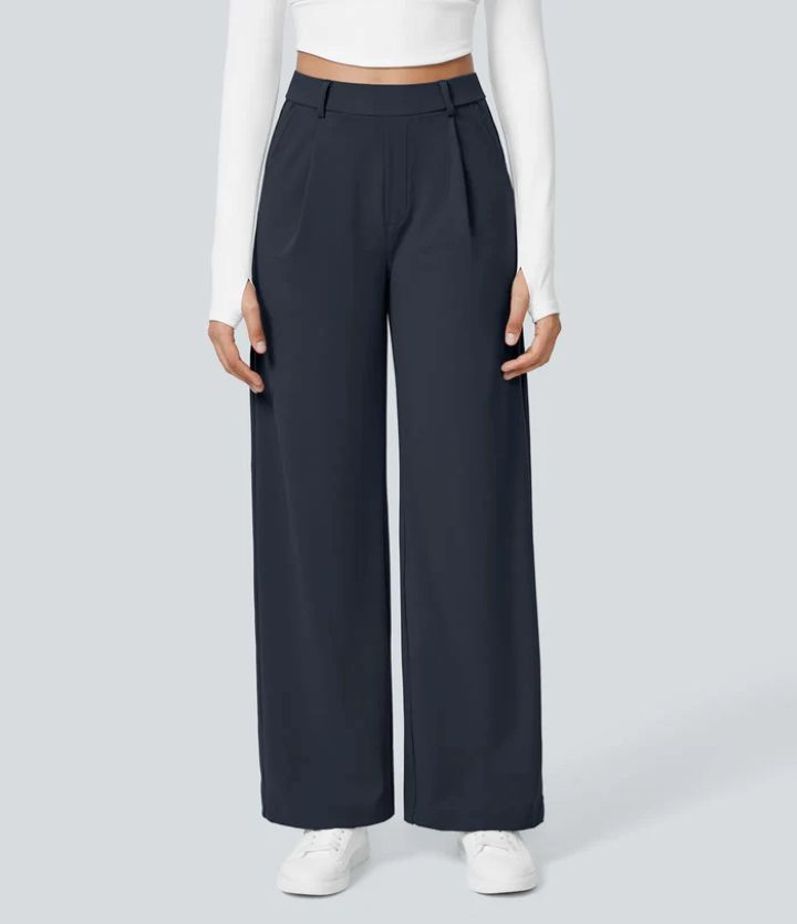 Tessa | Casual Wide Leg Minimalist Trouser