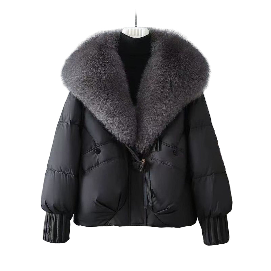 Hayley | Winter Short Fur Collar  Jacket