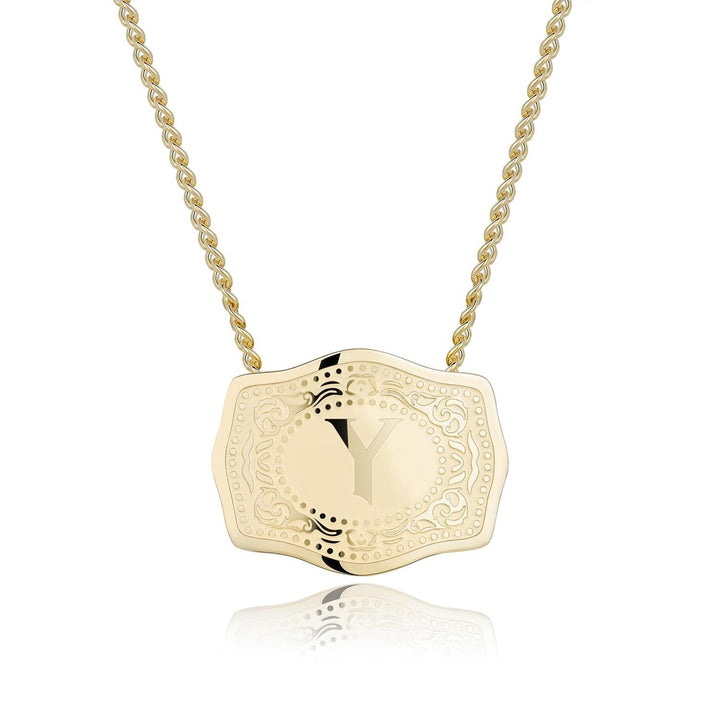 Bianca | Sleek Initial Letter Pendant Necklace