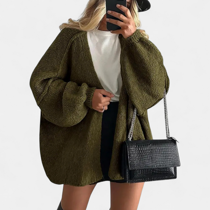 Nicole | Cosy Oversized Open-Front Cardigan