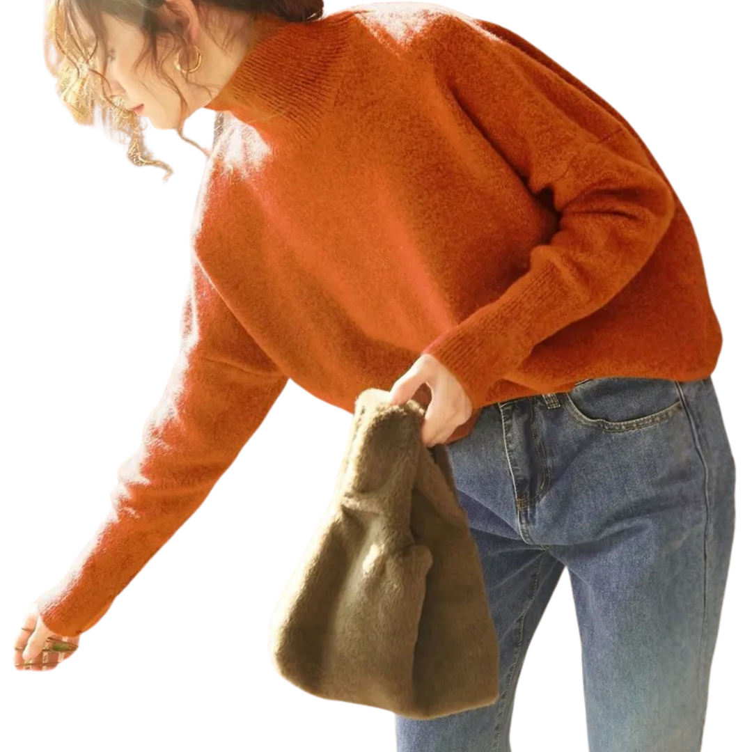 Evie | Cosy High-Neck Loose Knit Sweater