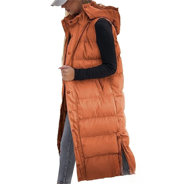 Charlotte | Quilted Hooded Zip-Up Puffer Vest