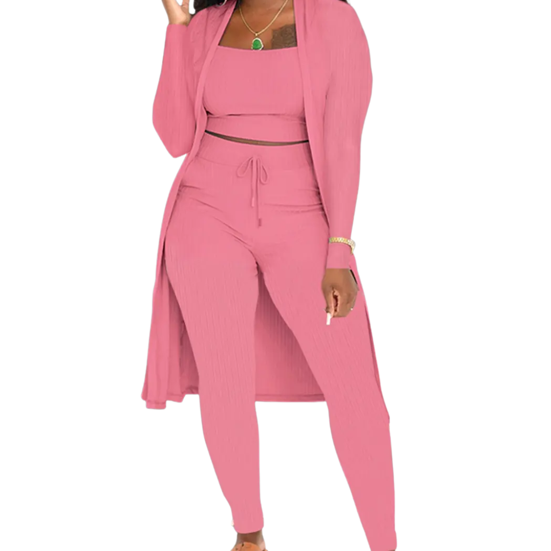 Grace | Cosy Knit Open Front Co-ord Set