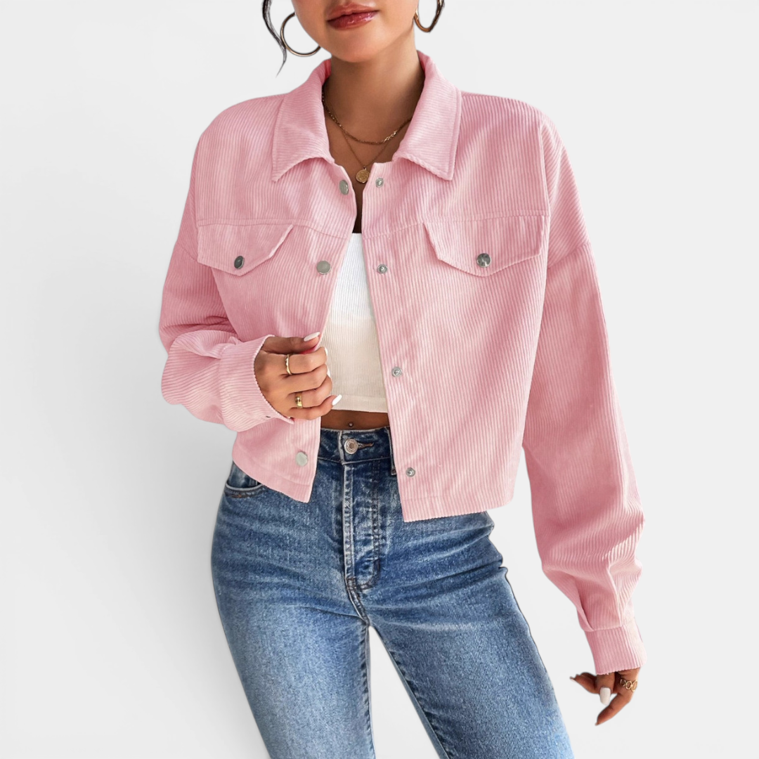 Bianca | Relaxed Corduroy Button-Front Jacket