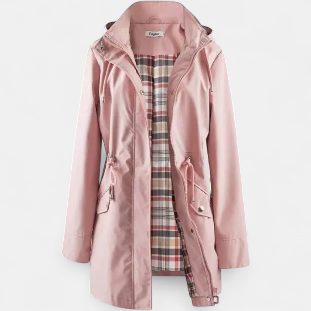 Ava | Waterproof Zip-Up Hooded Coat Jacket