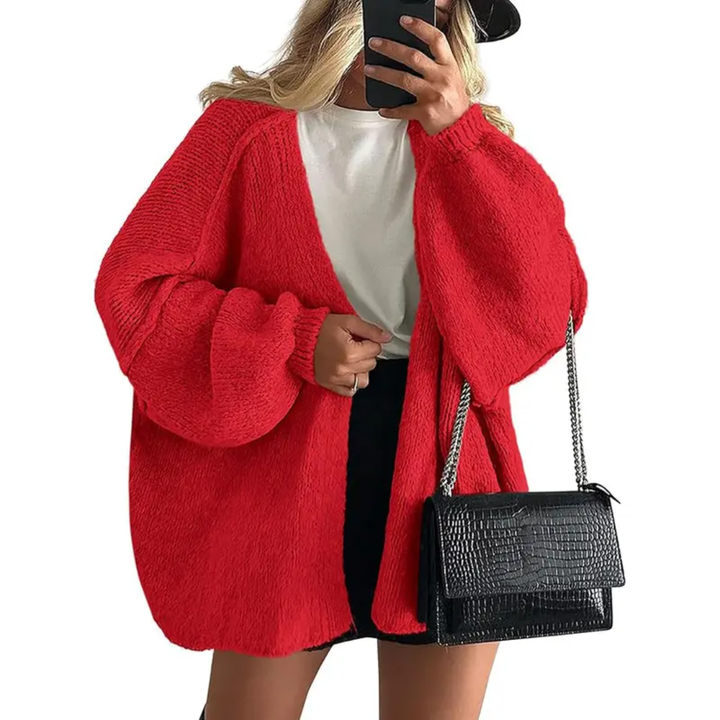 Danielle | Cosy Oversized Lantern Sleeve Cardigan