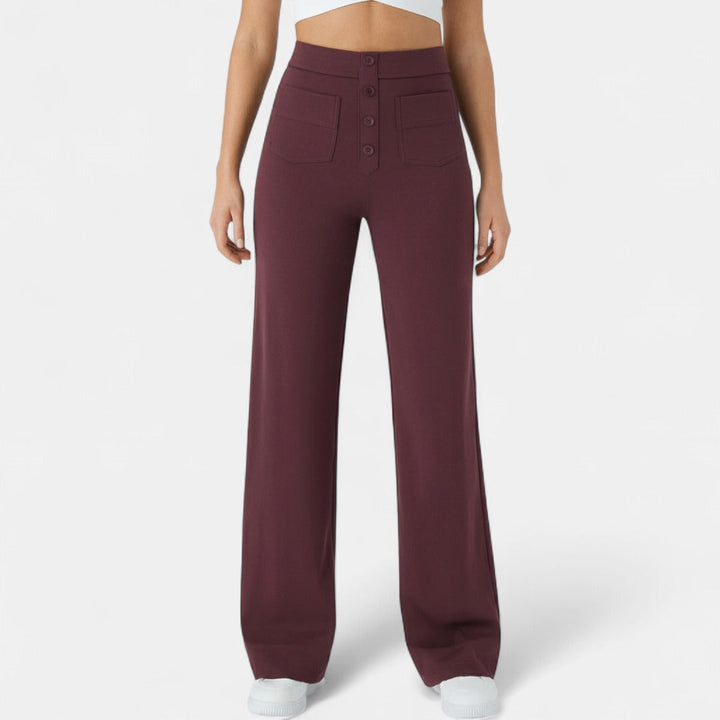 Georgia | Relaxed High-Waist Straight-Leg Pants