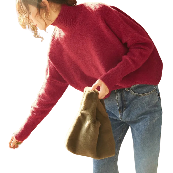 Evie | Cosy High-Neck Loose Knit Sweater