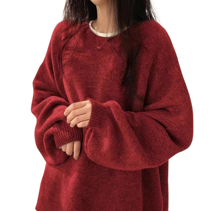 Harper | Cosy Drop Shoulder Split Hem Sweater