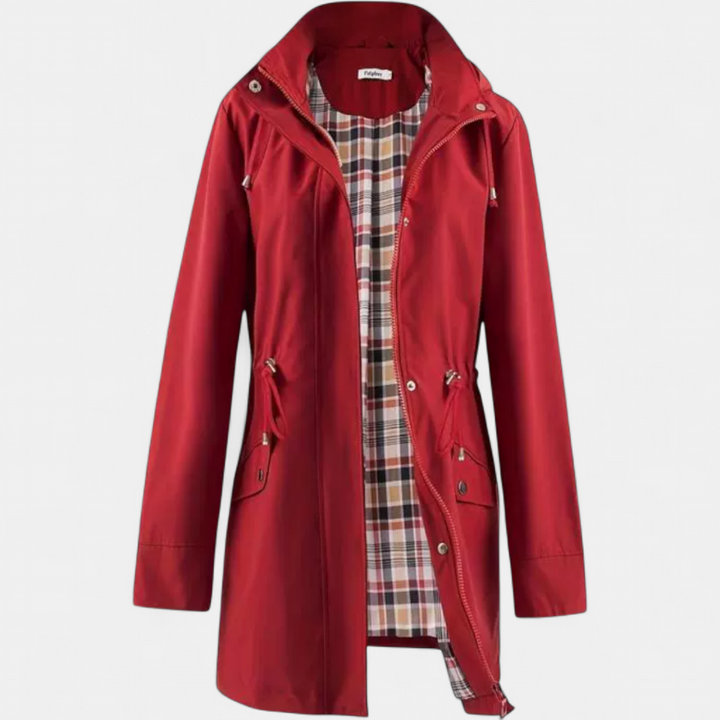 Ava | Waterproof Zip-Up Hooded Coat Jacket