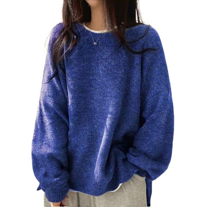 Harper | Cosy Drop Shoulder Split Hem Sweater