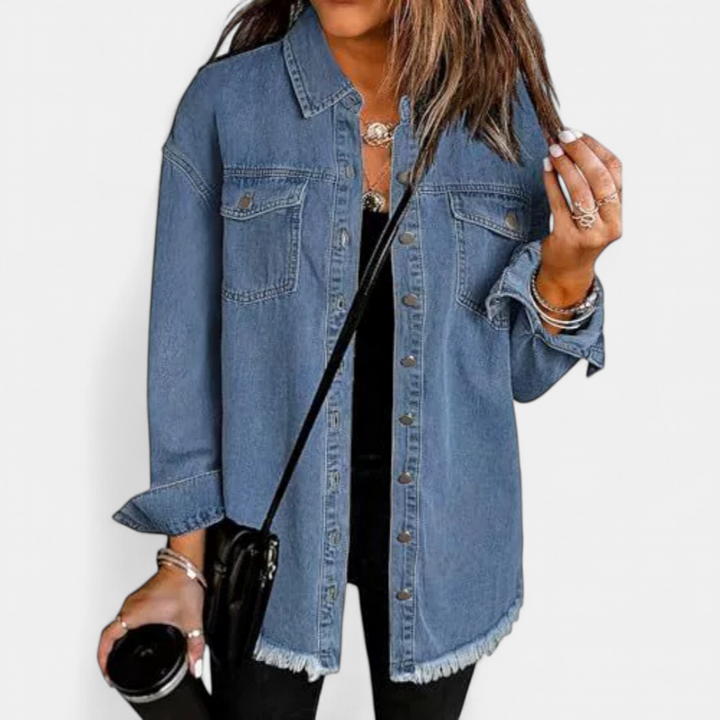 Abigail | Soft Brushed Casual Denim Jacket