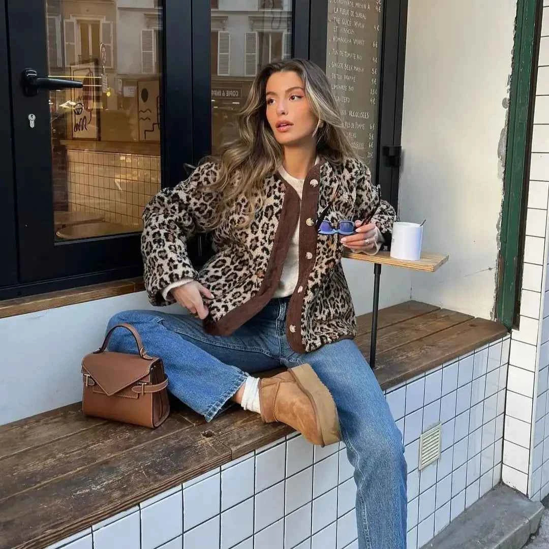 Leah | Chic Leopard Cardigan