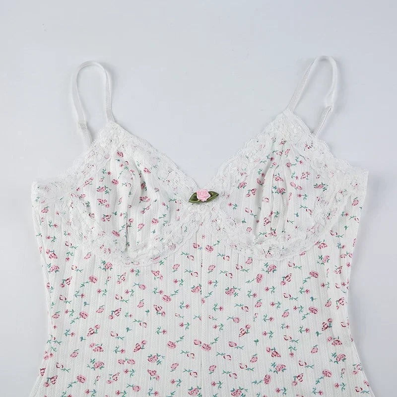 Monique | Dreamy Floral Sleeveless Bodysuit