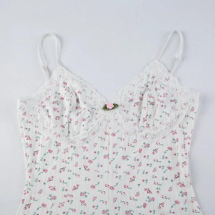 Monique | Dreamy Floral Sleeveless Bodysuit