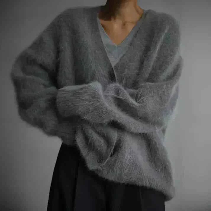 Rachael | Fuzzy Mohair Cardigan