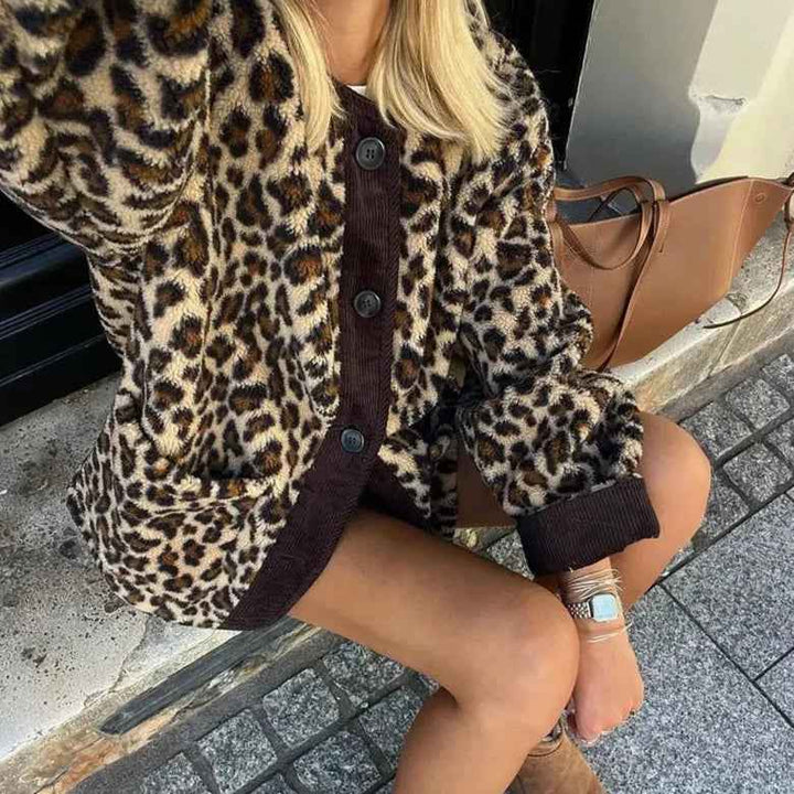 Leah | Chic Leopard Cardigan