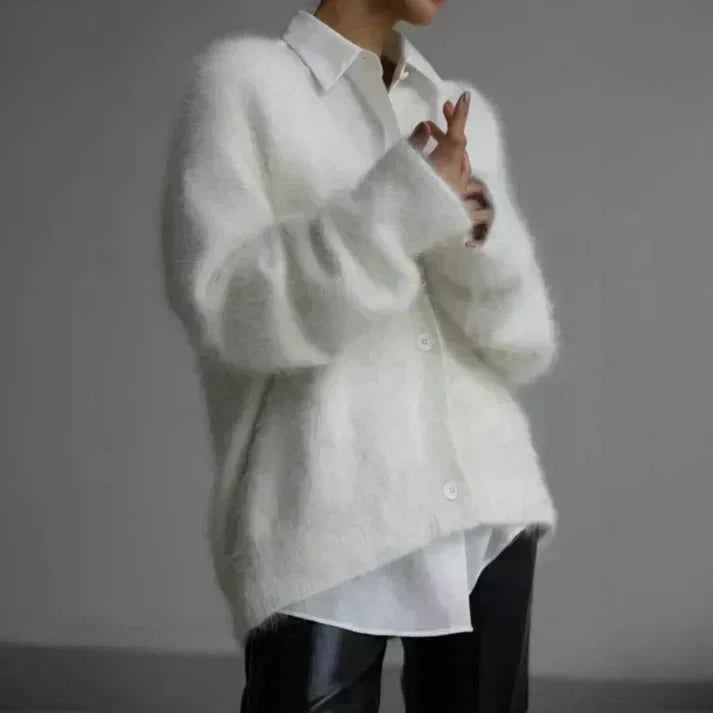 Rachael | Fuzzy Mohair Cardigan
