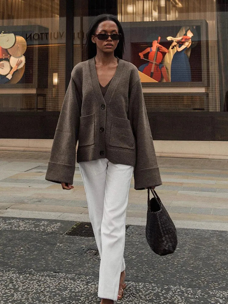 Ruby | V-Neck Knit Cardigan