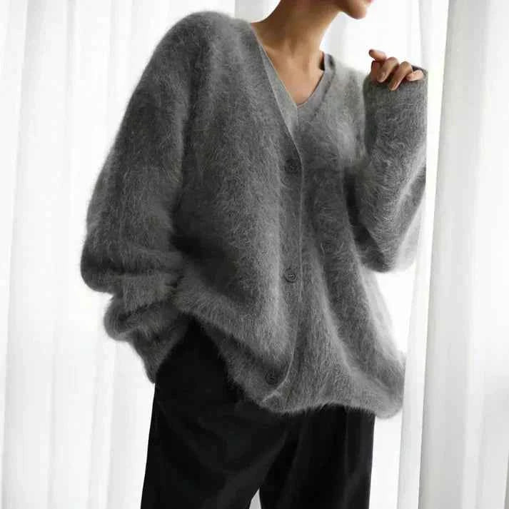 Rachael | Fuzzy Mohair Cardigan