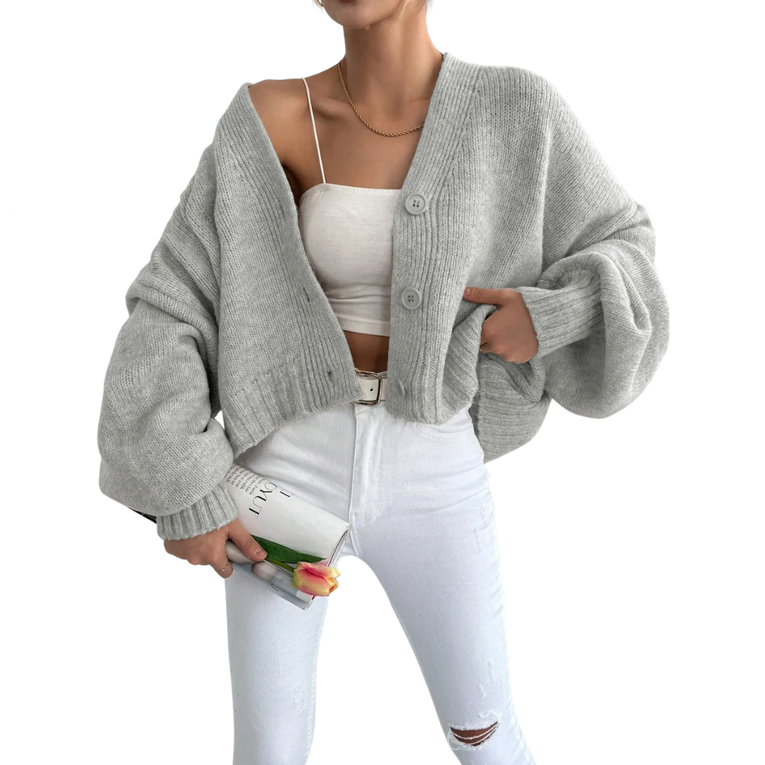 Isabelle | Relaxed Long Sleeve Knit Cardigan