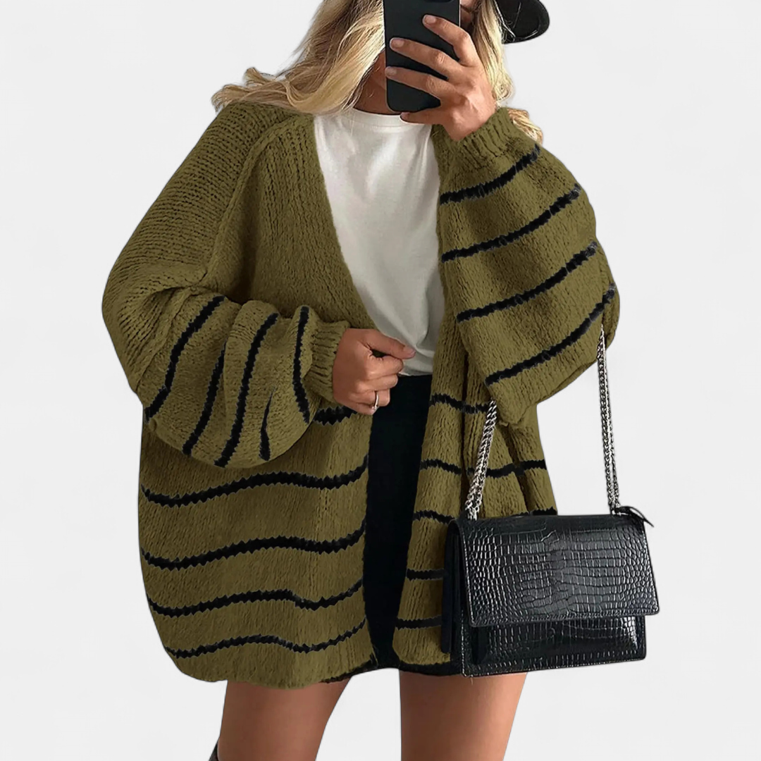 Nicole | Cosy Oversized Open-Front Cardigan