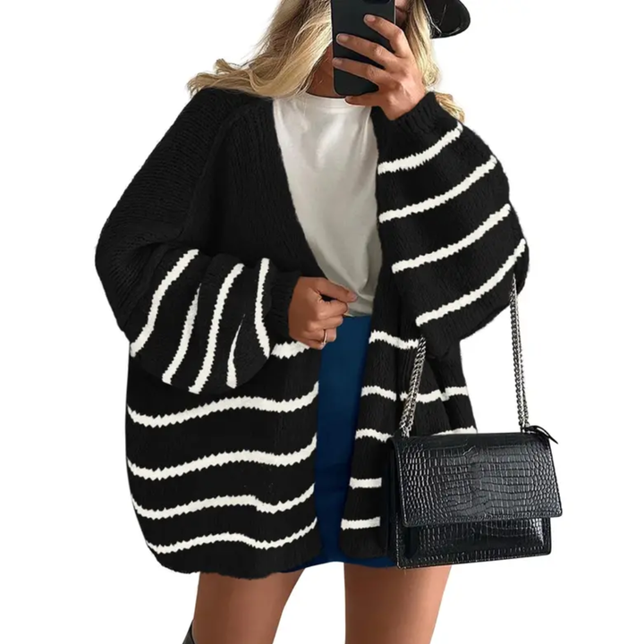 Whitney | Cosy Oversized Open Front Cardigan Sweater