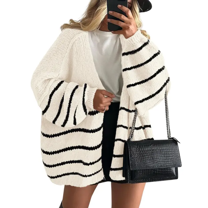 Whitney | Cosy Oversized Open Front Cardigan Sweater
