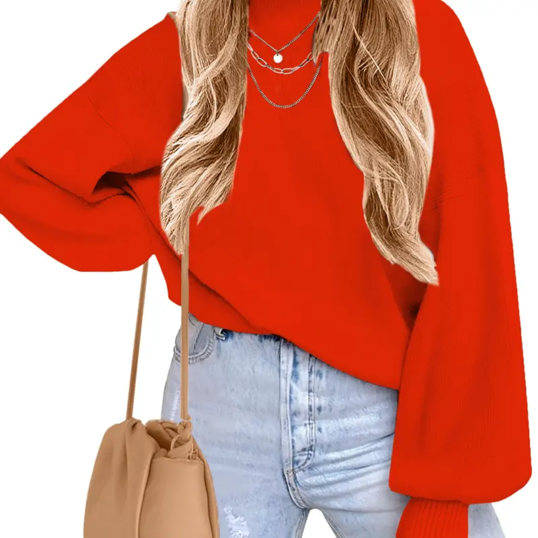 Chloe | Cosy Bat-Sleeve Side-Split Sweater