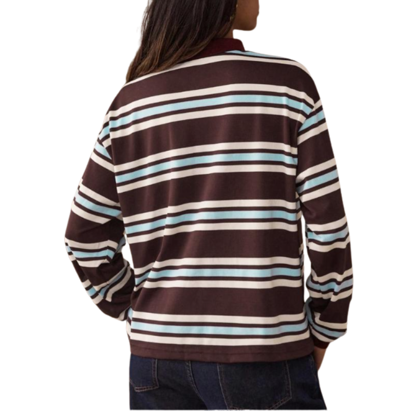 Danielle | Casual Colourblock Striped Long Sleeve Top