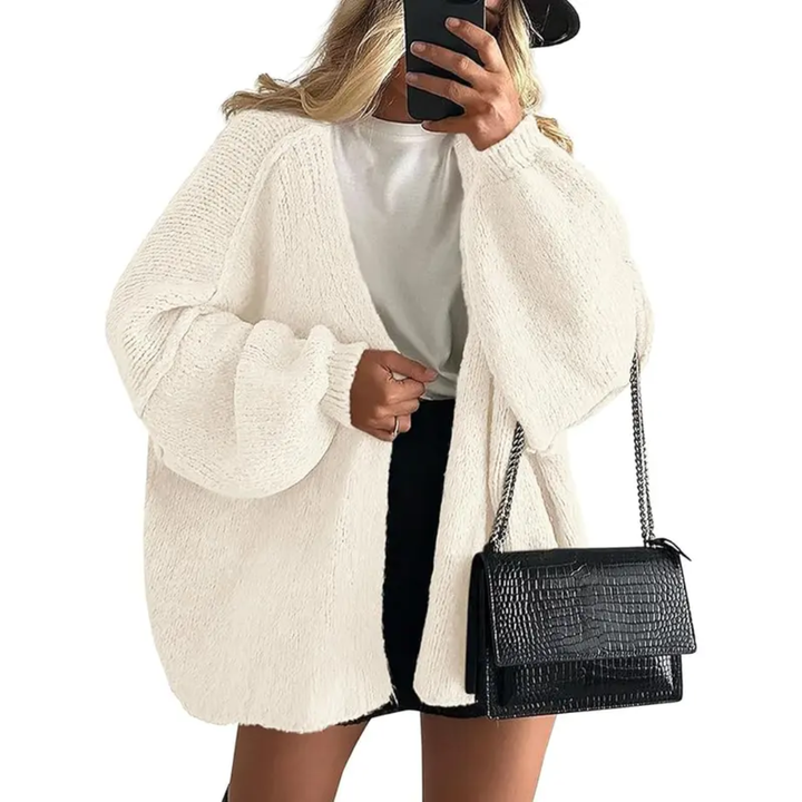 Whitney | Cosy Oversized Open Front Cardigan Sweater
