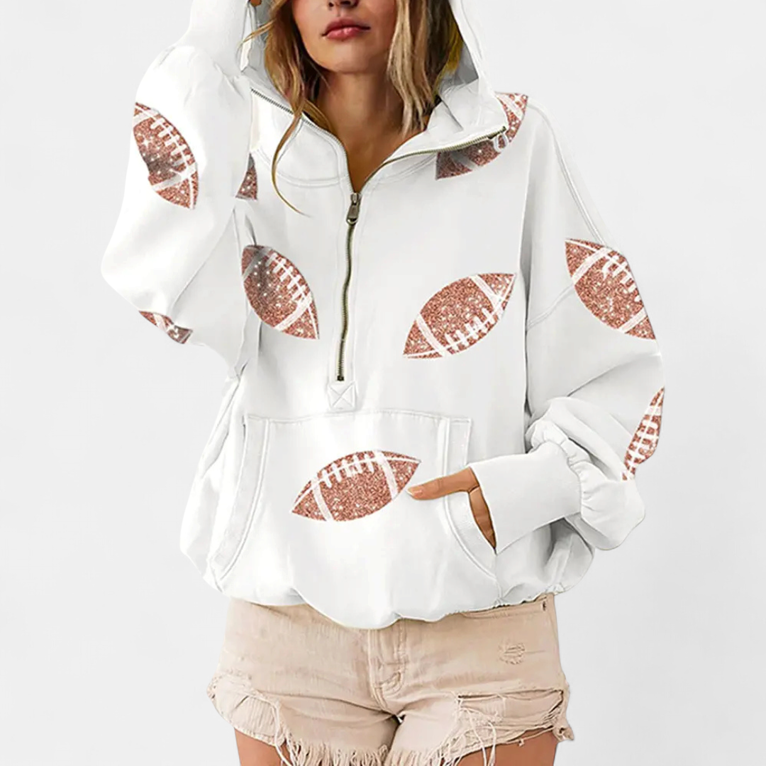 Harper | Game Day Zip-Up Hoodie