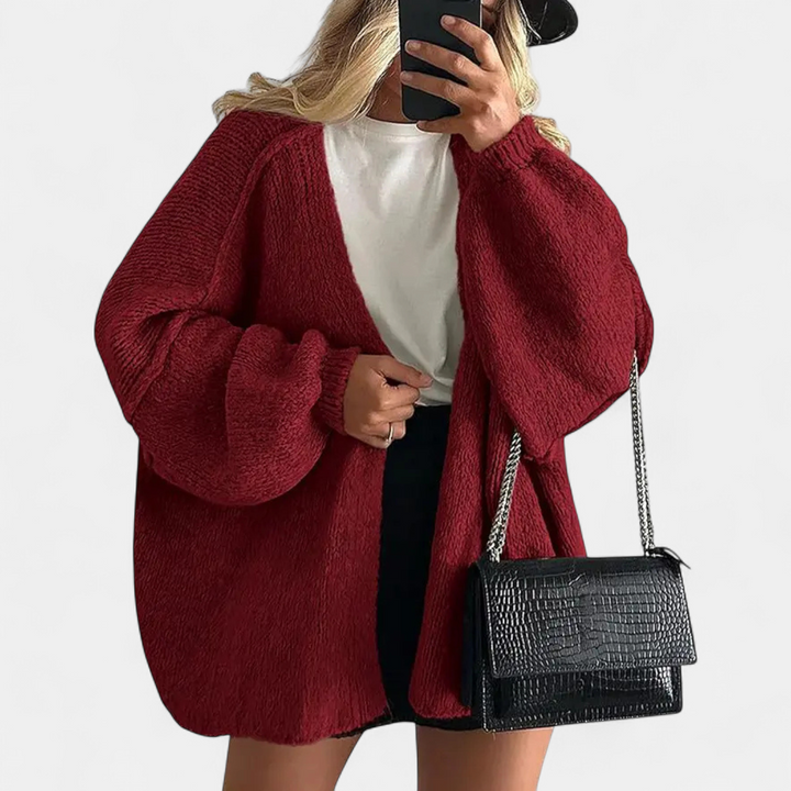 Nicole | Cosy Oversized Open-Front Cardigan