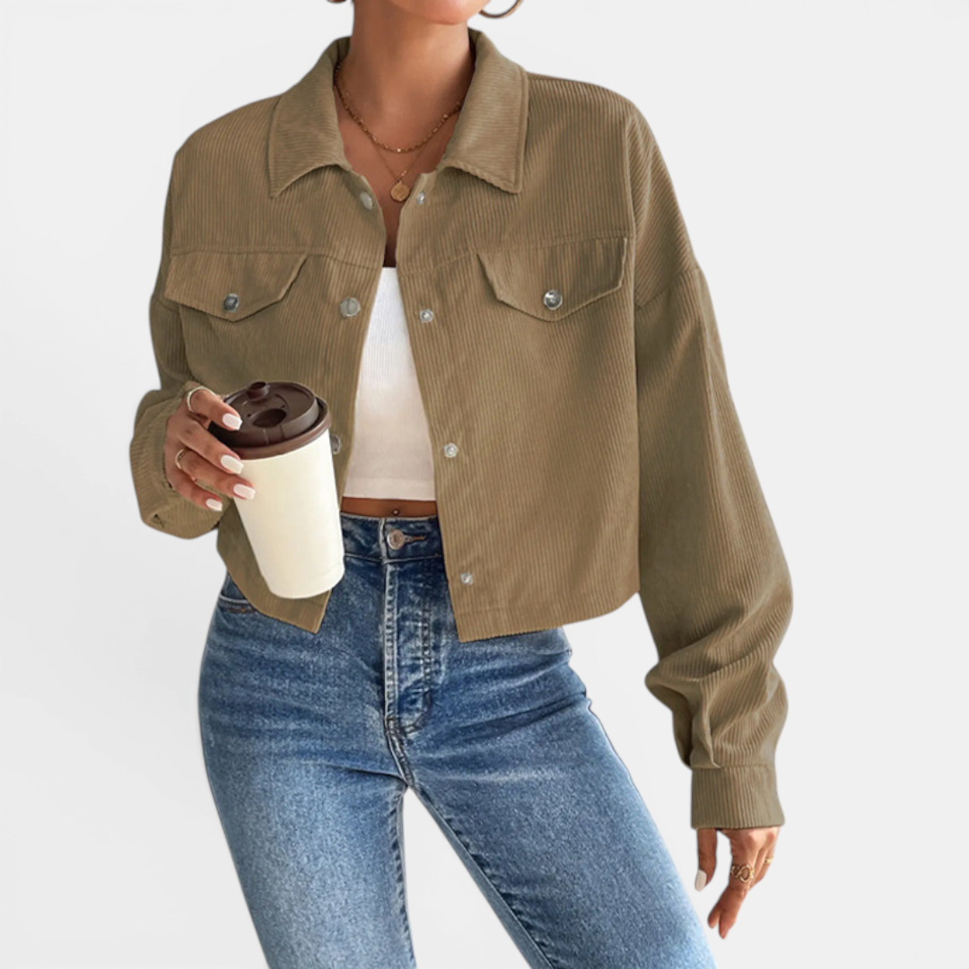 Bianca | Relaxed Corduroy Button-Front Jacket